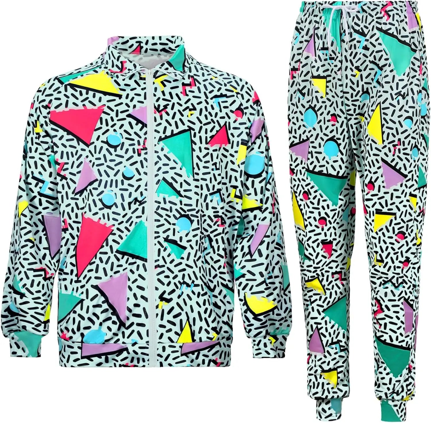 80s & 90s Urban Retro Treningsdress for Herre