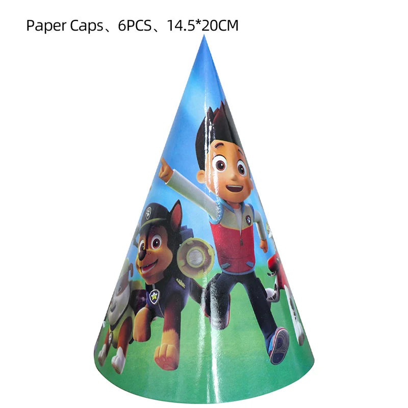 Paw Patrol Bursdagssett – Ballonger, Servise & Banner