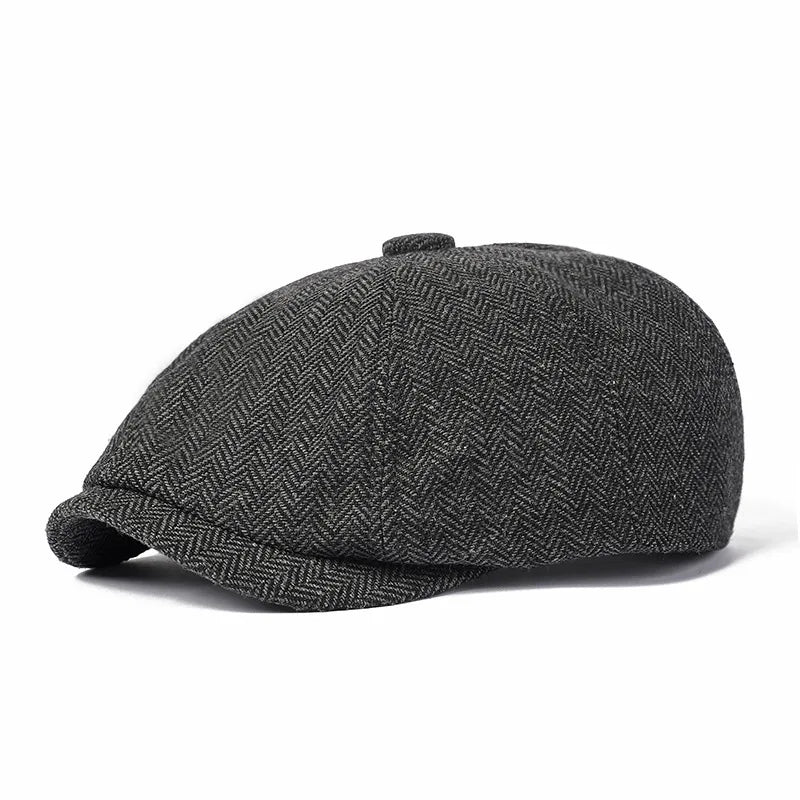 Peaky Blinders Newsboy Cap i Uldblanding
