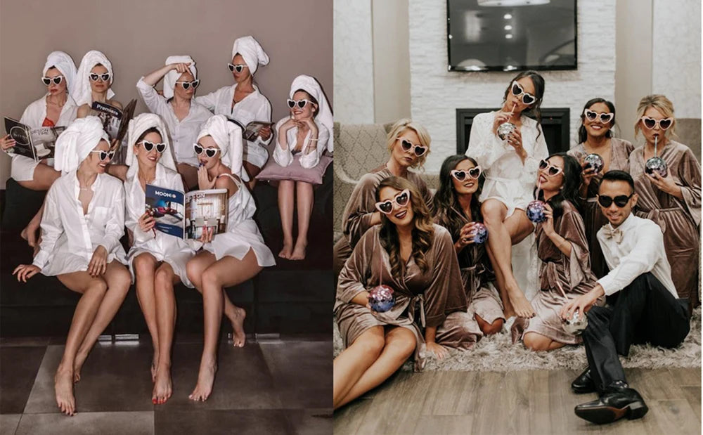 Bride To Be Sett – Bånd, Slør og Hjertesolbriller