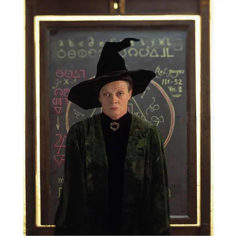 Professor McGonagall Grønn Kappe Kostyme