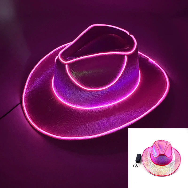 LED-Lyst Western Cowboyhatt