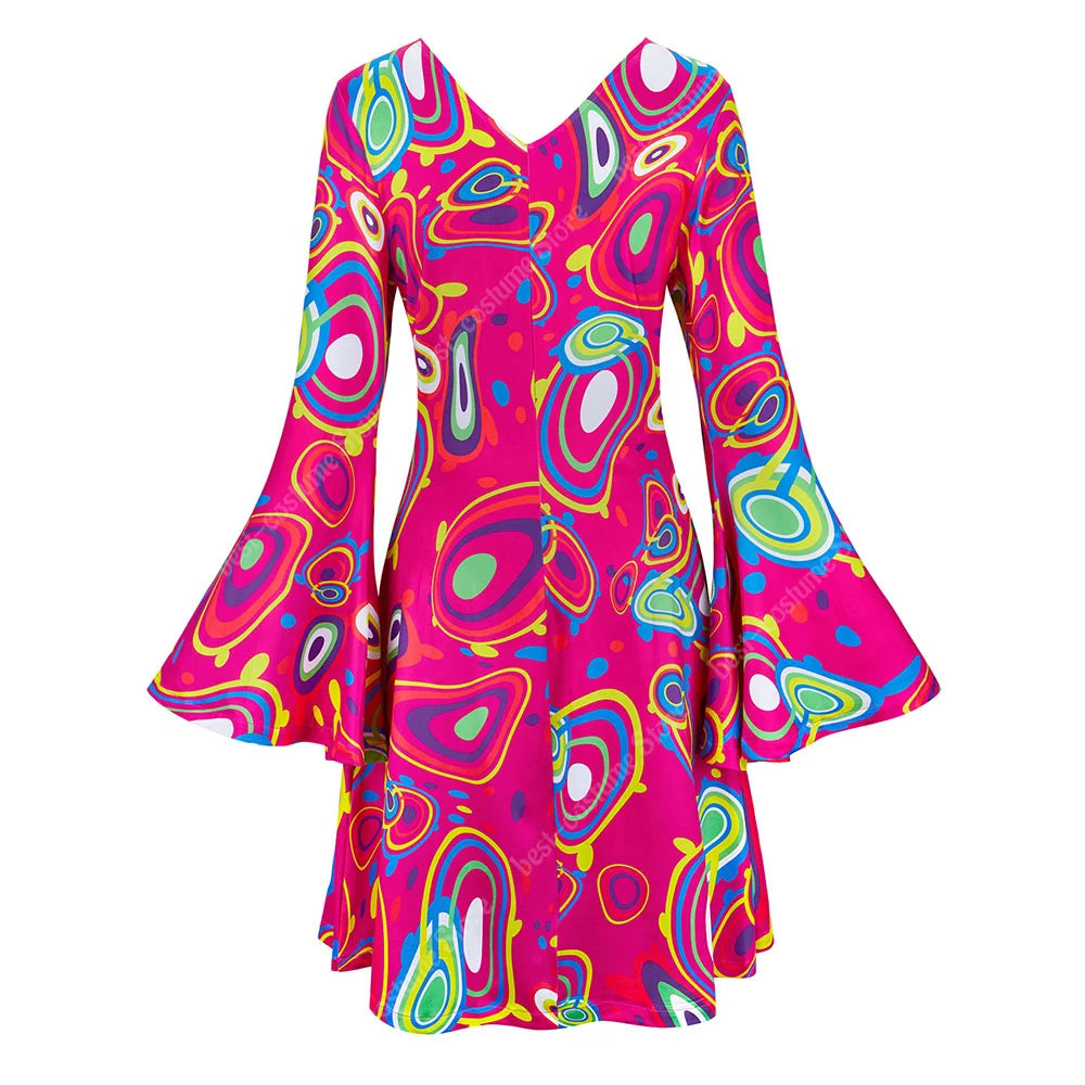 70-talls Hippie & Disko Kostyme for Herrer