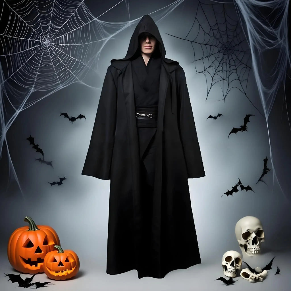 Svart Jedi / Vampyr Kappe for Voksne