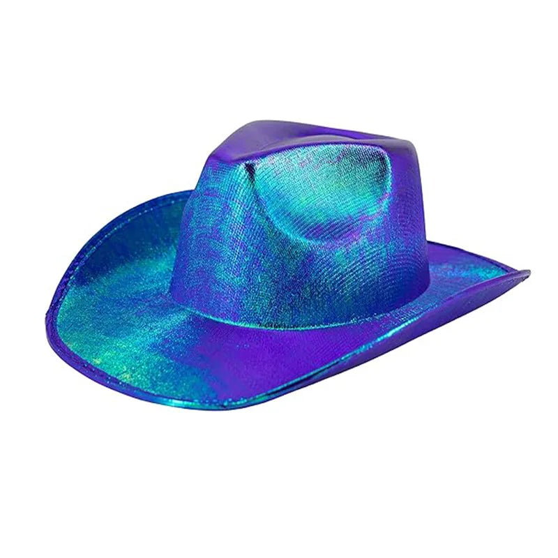 Glitrende Western Cowboyhatt