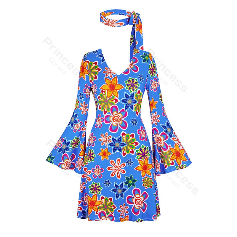 70-talls Hippie & Disko Kostyme for Herrer