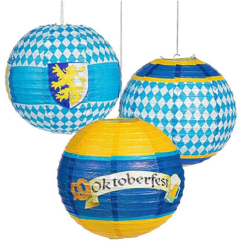 Oktoberfest Hengende Papirlykter Sett