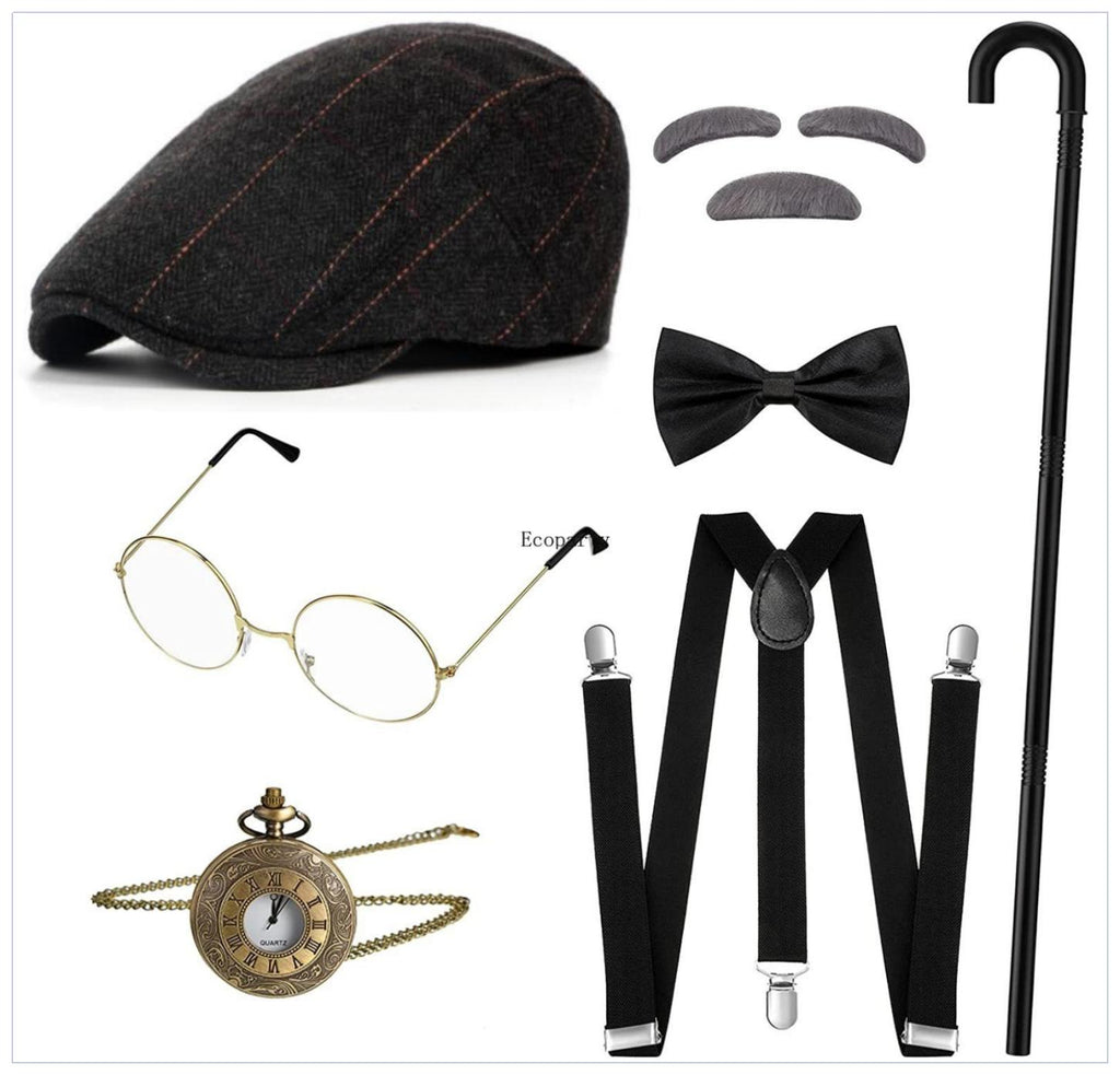 Bestefar & Vintage Gangster Tilbehørsett 1920-tallet