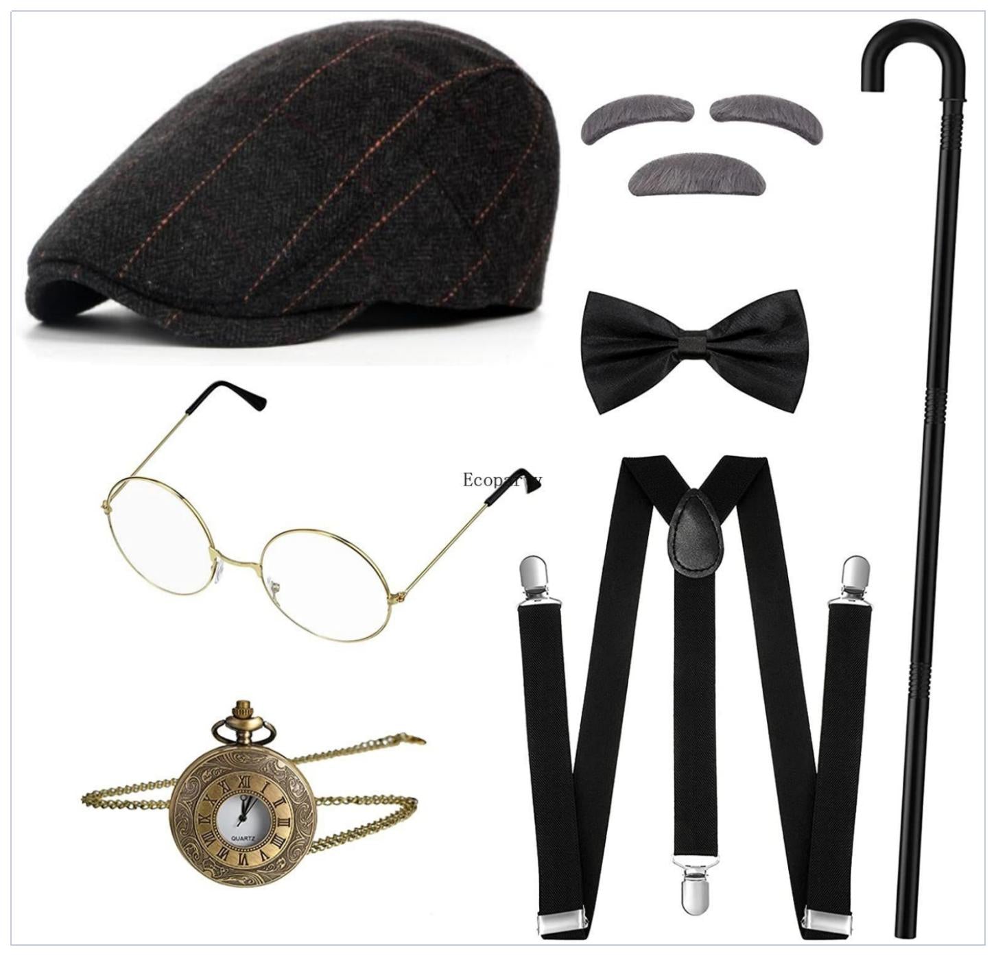 Bestefar & Vintage Gangster Tilbehørsett 1920-tallet