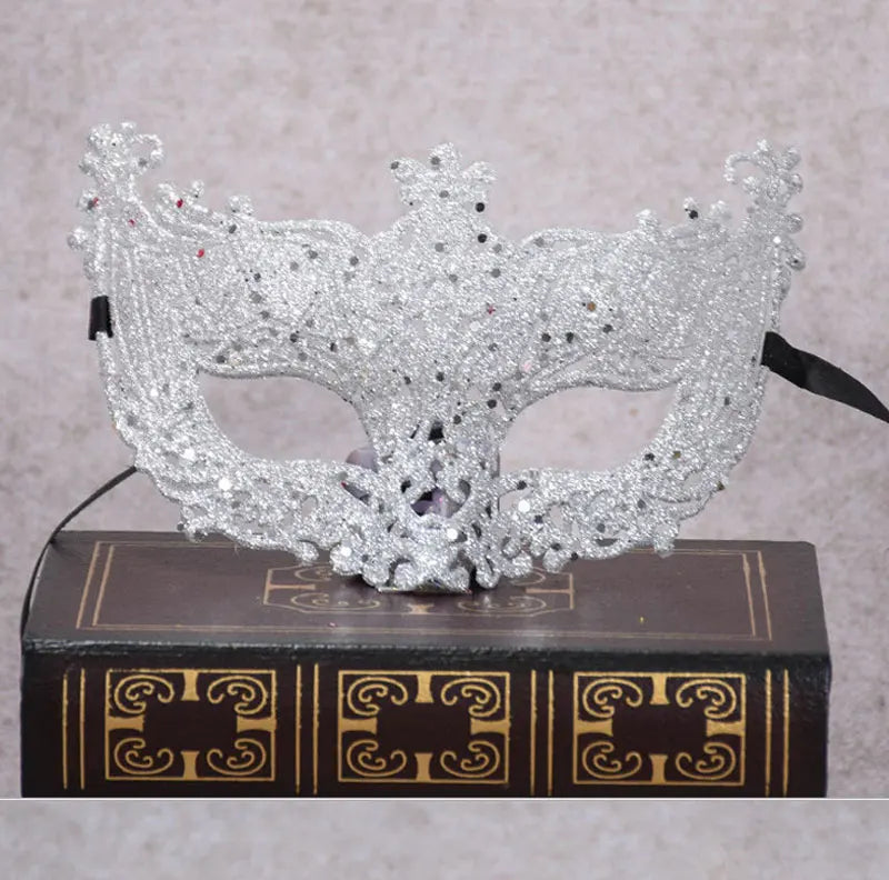 Glitrende Gullpudder Revemaske