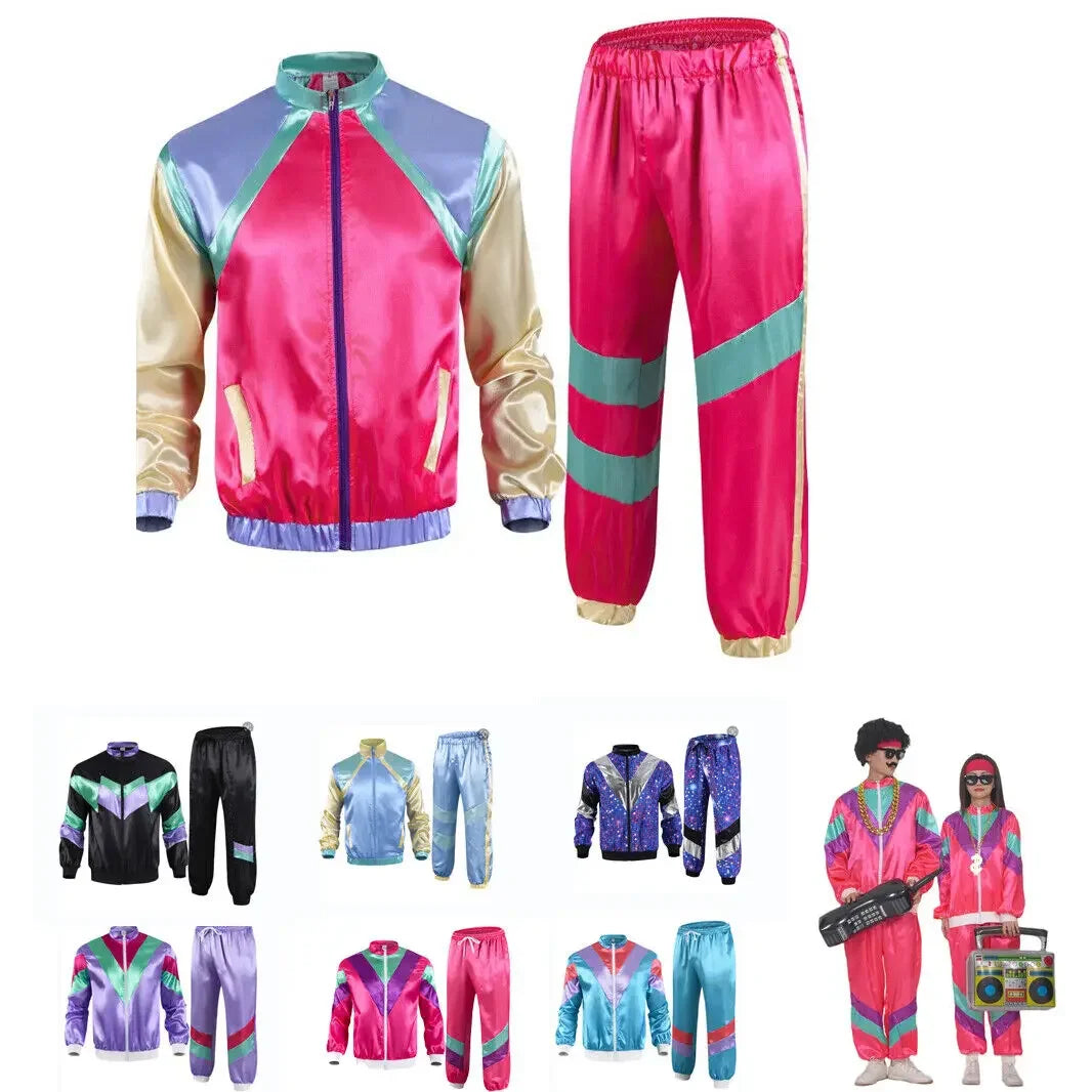 Klassisk 80s & 90s Shell Suit Kostyme for Herre