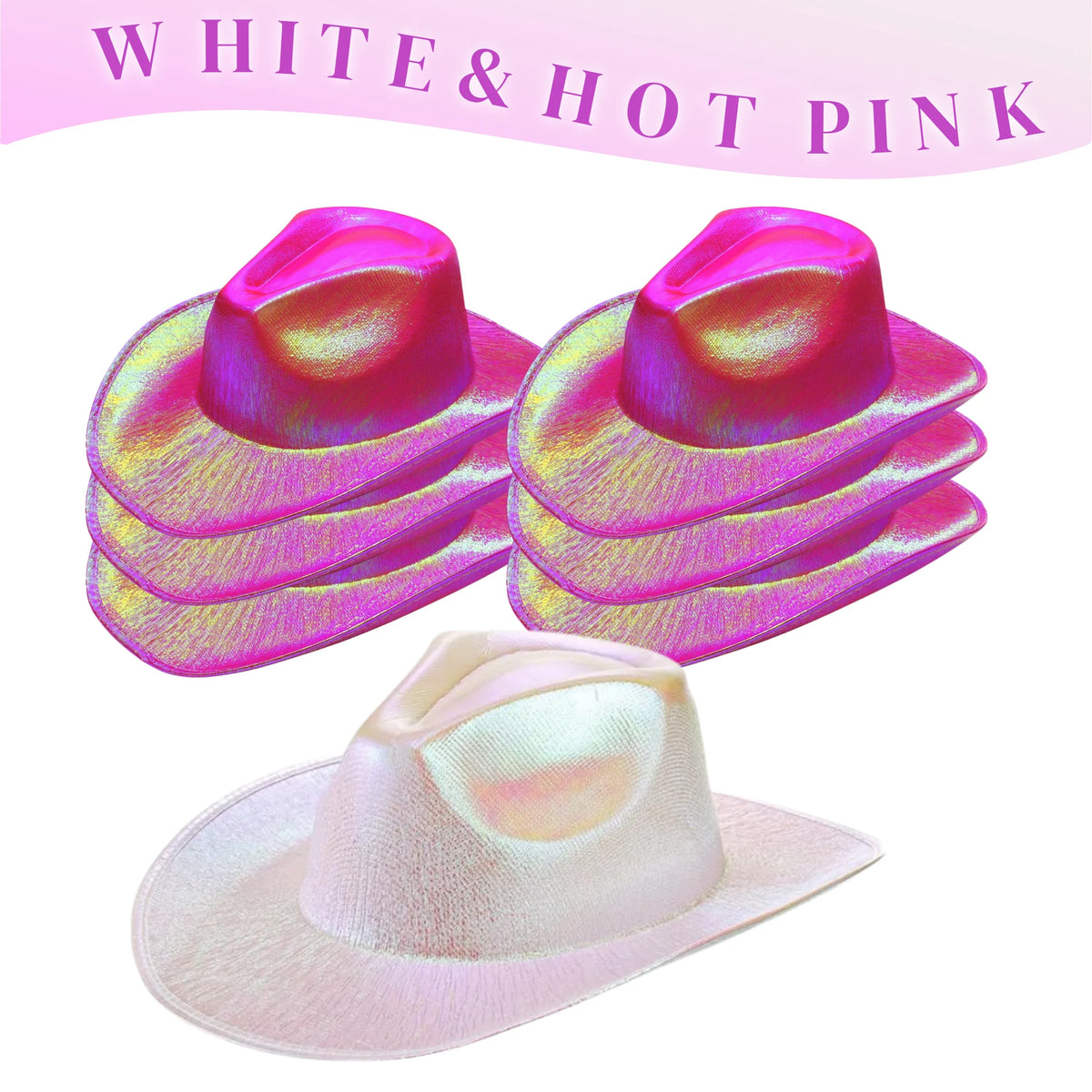 Glitrende Western Cowboyhatt