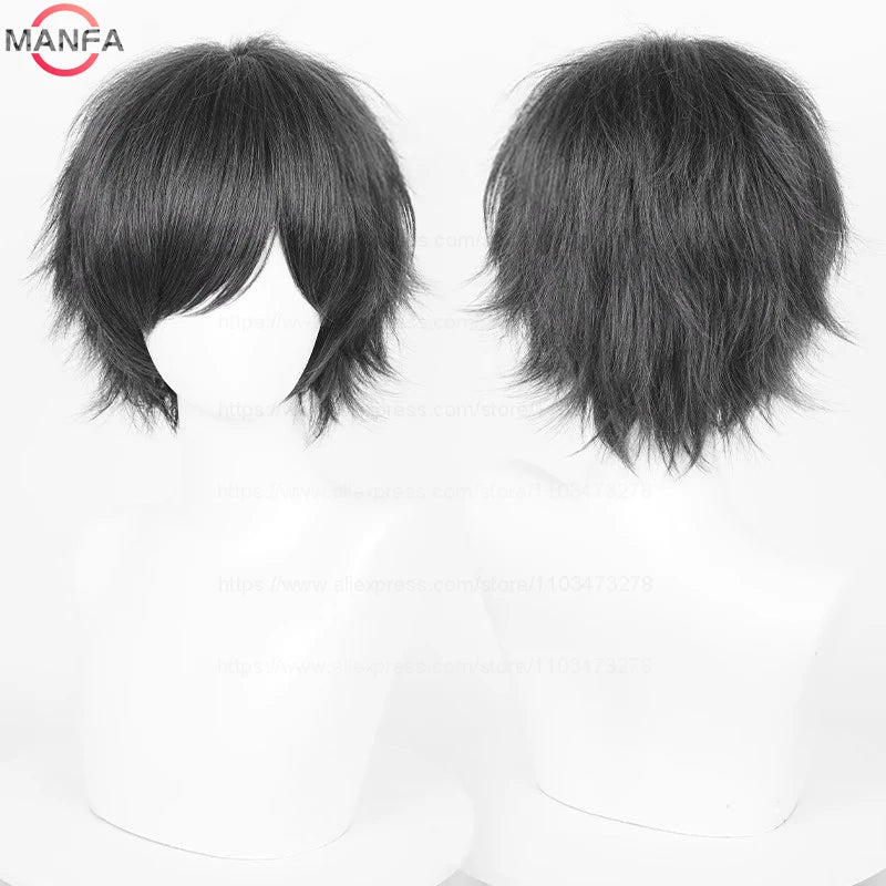 Kort Rett Cosplay-Parykk (30 cm)