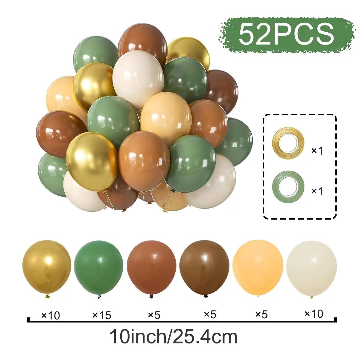 Perlemor & Metallisk Ballongmiks – Flerpakning