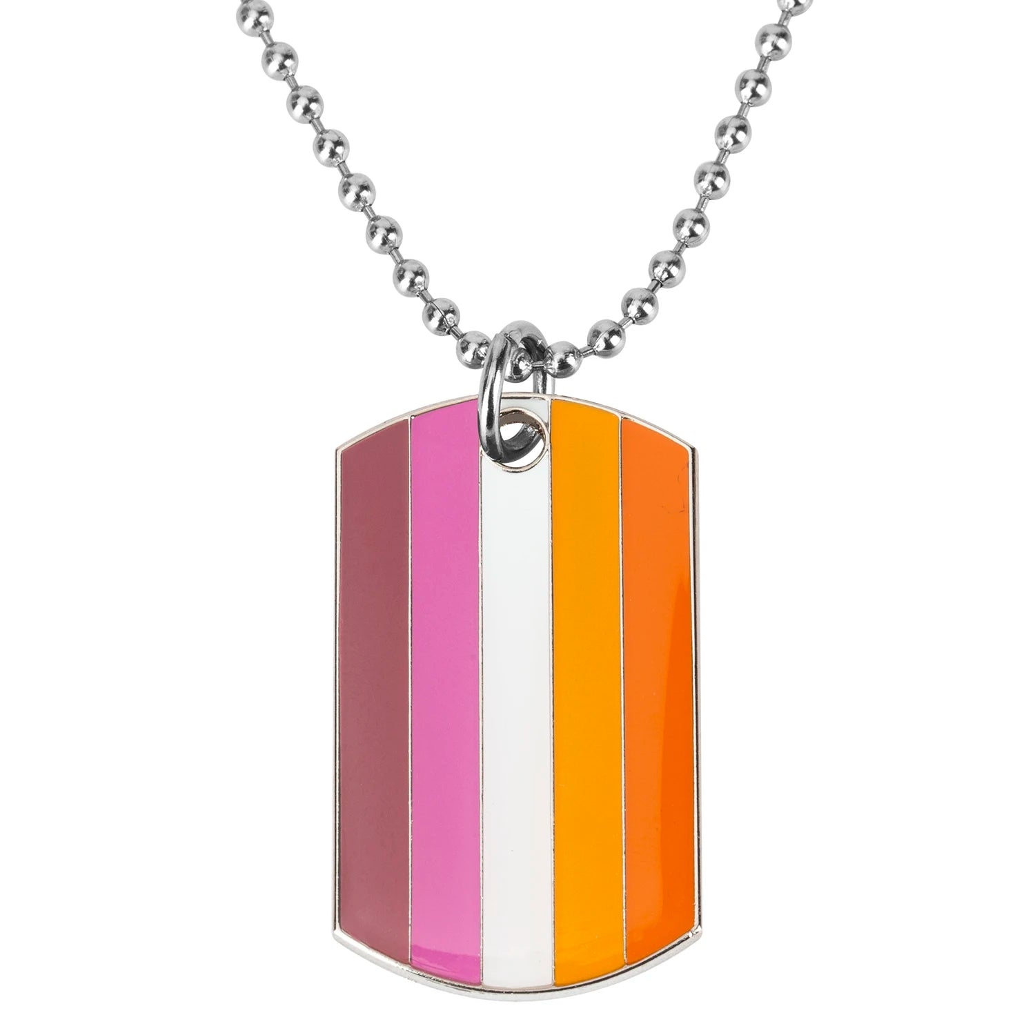 Pride Hjerte-Halskjede med Regnbueanheng