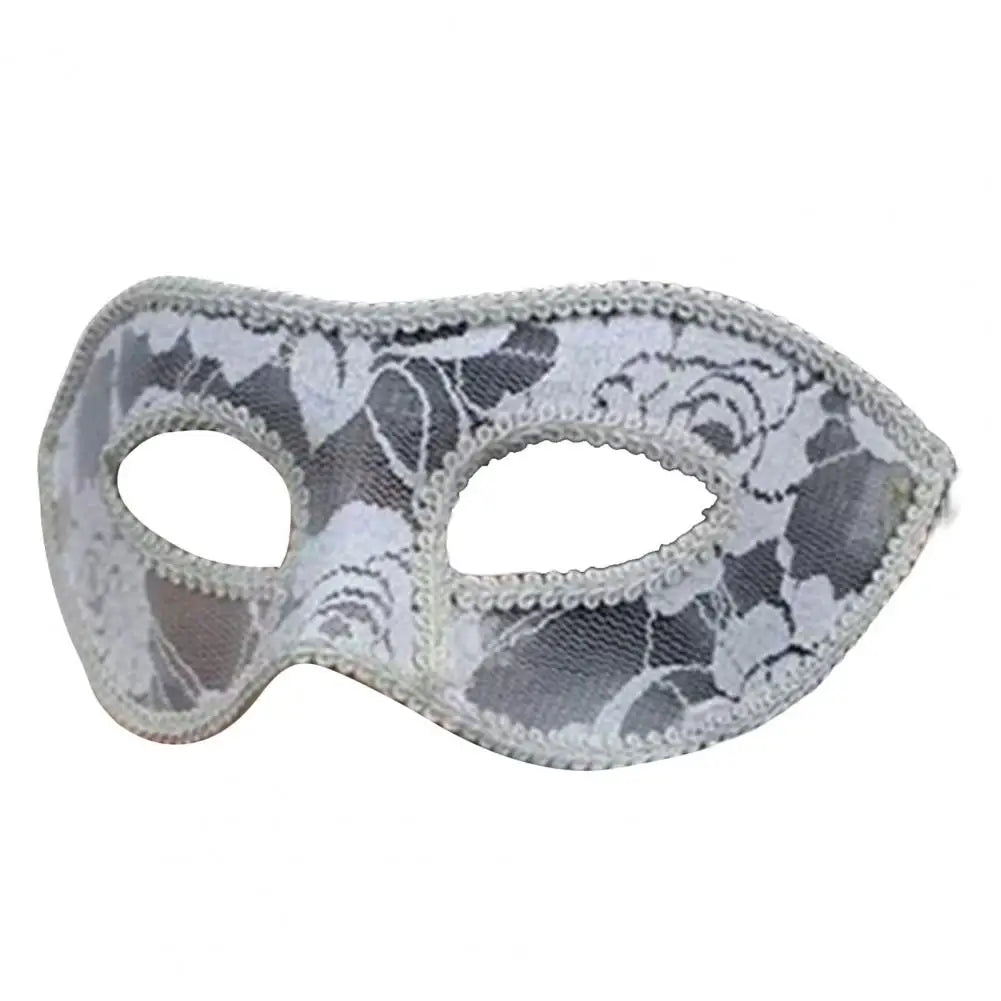 Håndlaget Blondemaske med Satengbånd