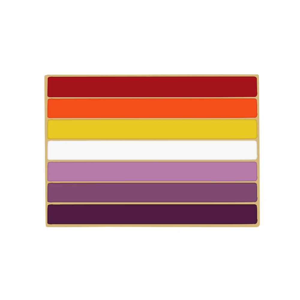 Rektangulær Pride Emaljenål / Brosje