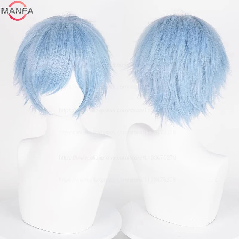 Kort Rett Cosplay-Parykk (30 cm)