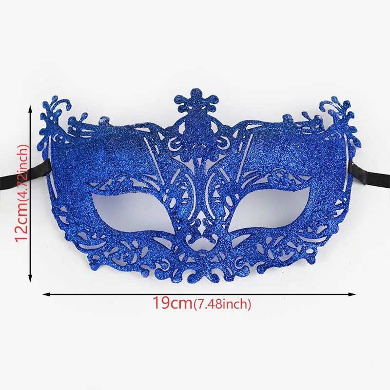Glitrende Gullpudder Revemaske