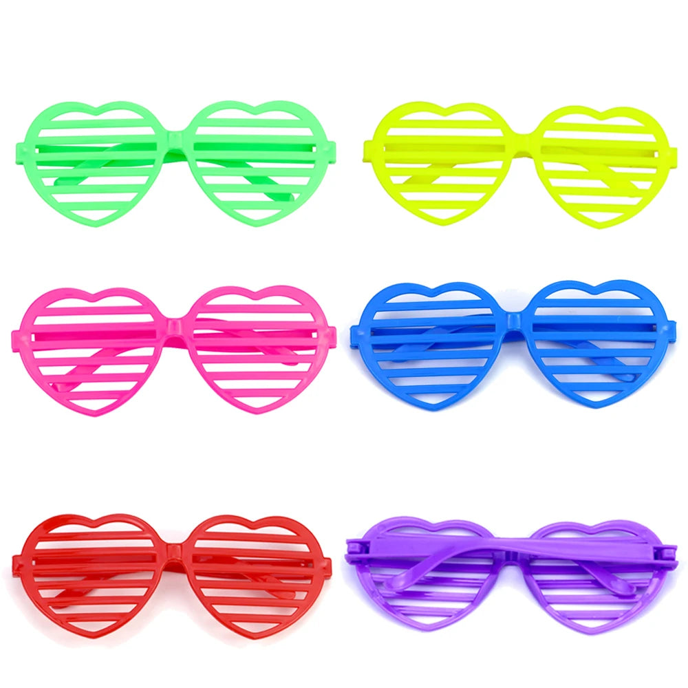 Festlig 1/2Sets Neon Plastic Hats Glasses