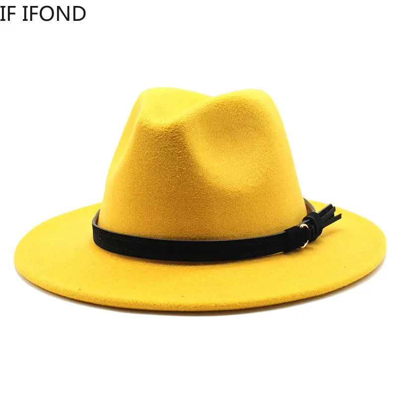 Elegante Ull-Fedora Hatt