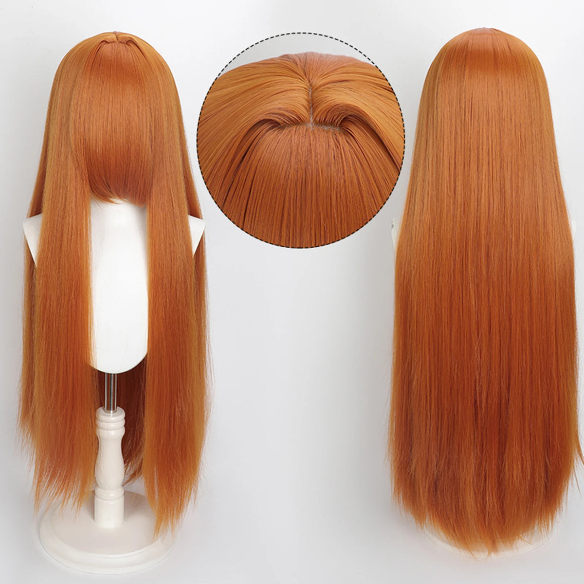 Ekstra Lang Rett Cosplay-Parykk (100 cm)