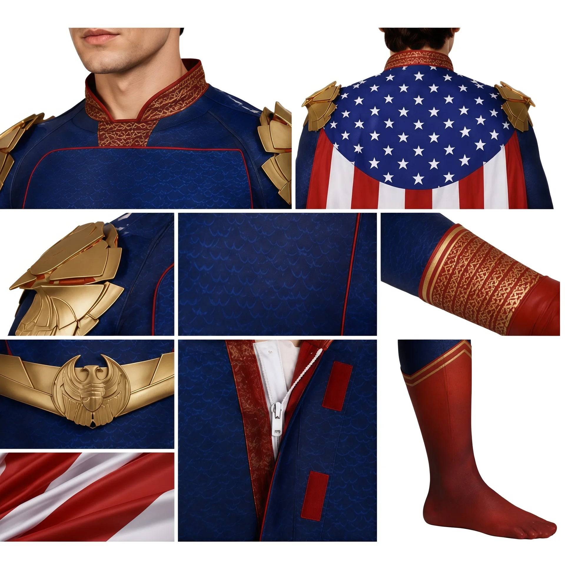 The Boys Homelander Cosplay Jumpsuit Kostyme