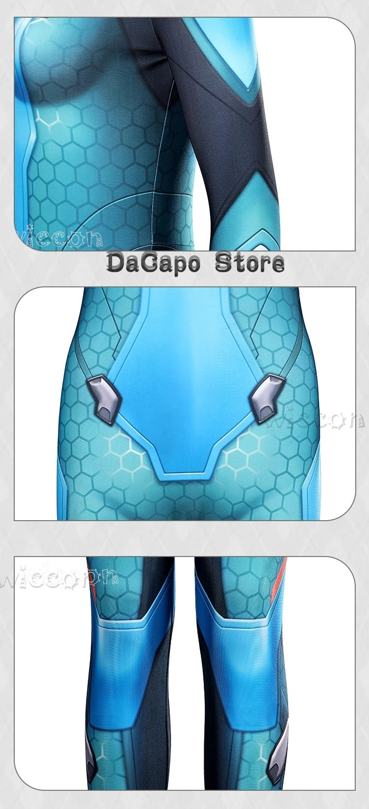 Overwatch 2 Juno Cosplay Kostyme & Parykk Komplett Sett
