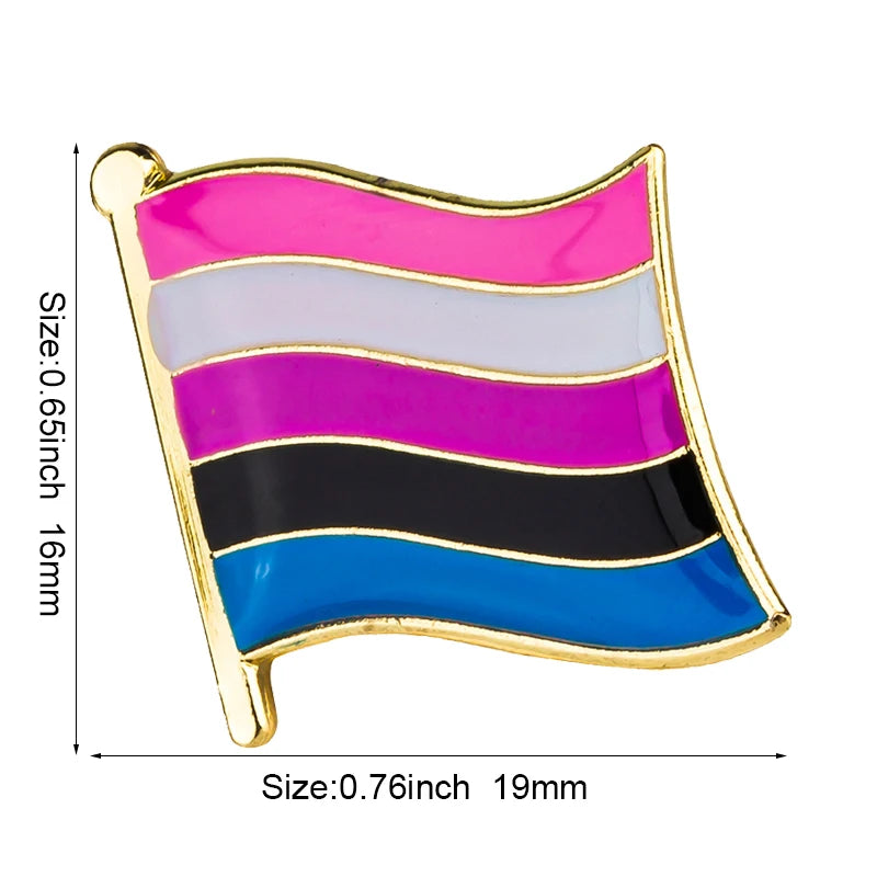 Progress Pride Emalje Lapel Pin