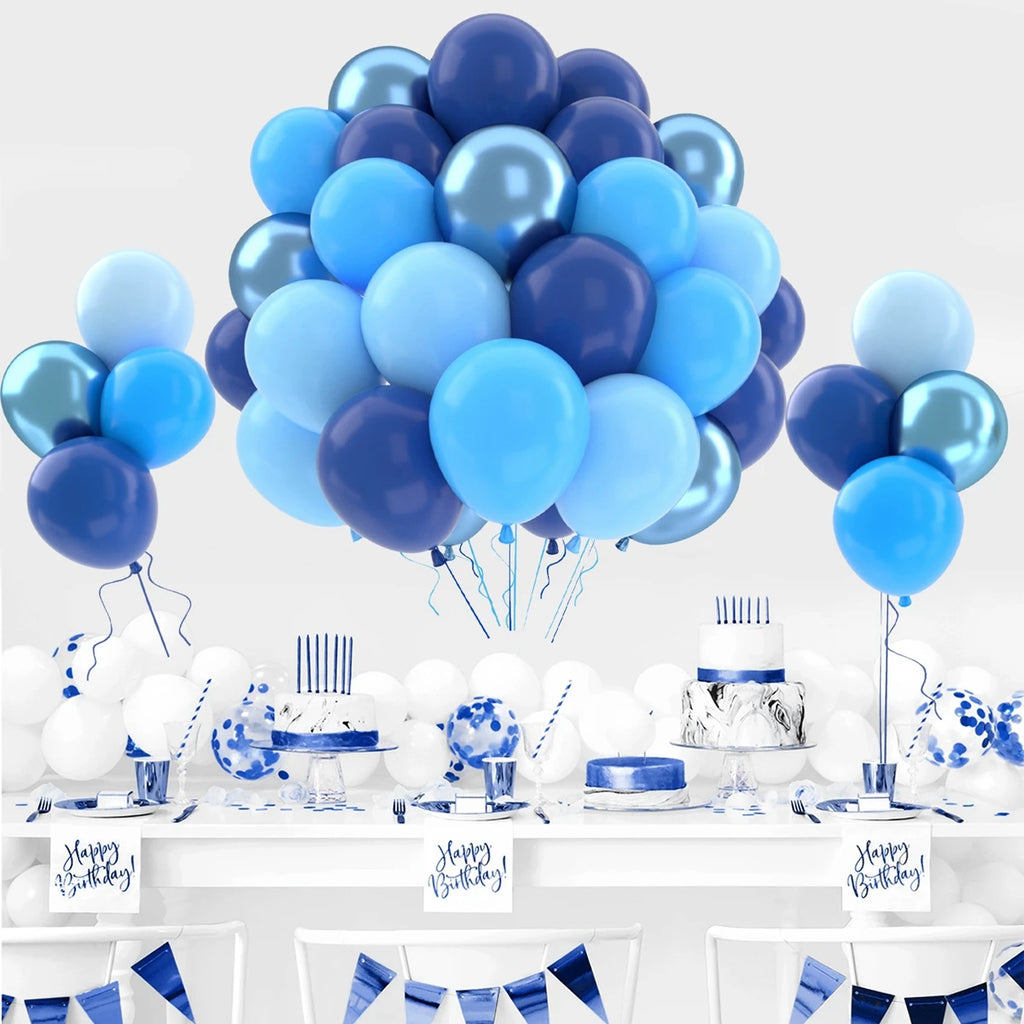 Perlemor & Metallisk Ballongmiks – Flerpakning