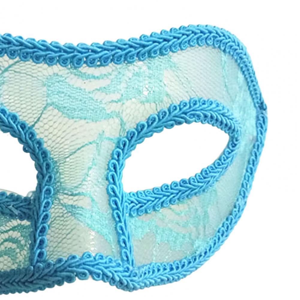 Håndlaget Blondemaske med Satengbånd