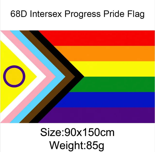 Pride Flagg 90x150cm & 60x90cm (Forskjellige LGBT+ Flagg)