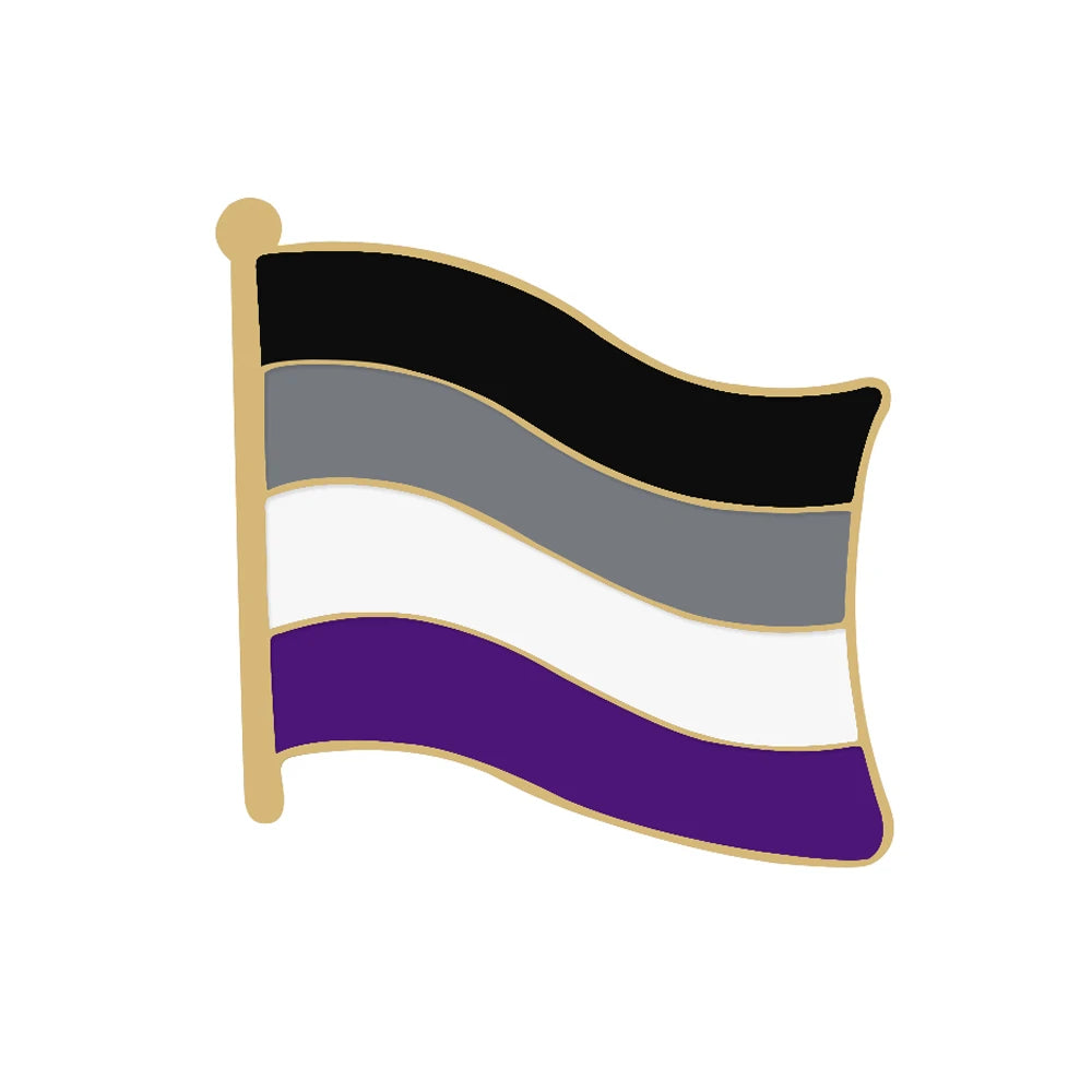 Inkluderende Pride Emaljepin (Progress, Trans, Bi, Asexuell)