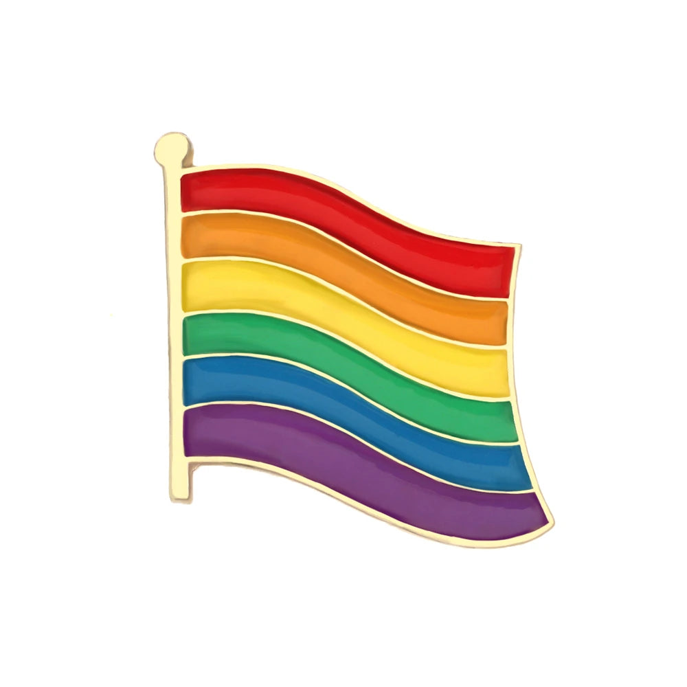 Inkluderende Pride Emaljepin (Progress, Trans, Bi, Asexuell)