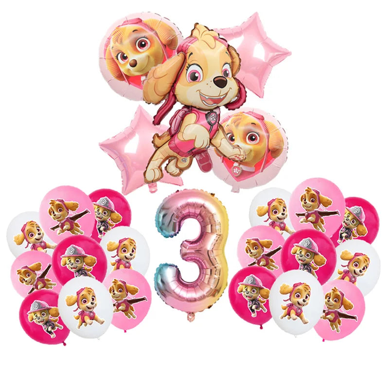 Paw Patrol Skye Rosa Bursdagsservise
