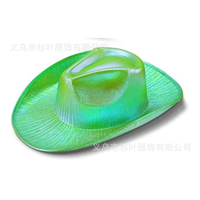 Glitrende Western Cowboyhatt