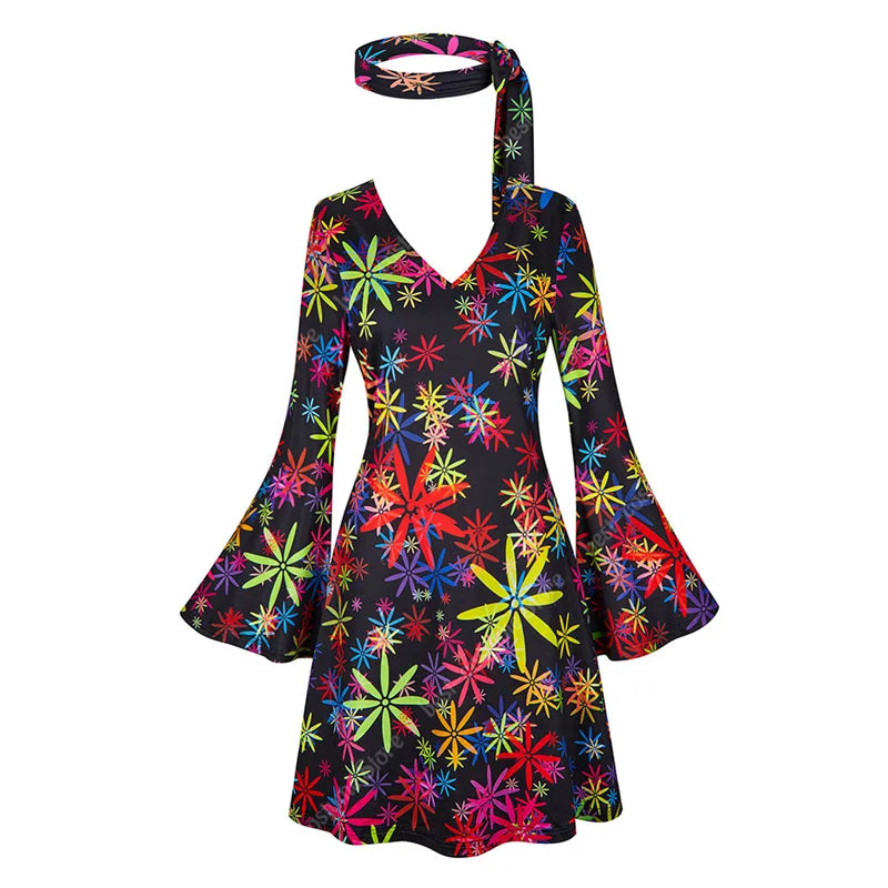 70-talls Hippie & Disko Kostyme for Herrer