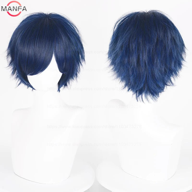 Kort Rett Cosplay-Parykk (30 cm)