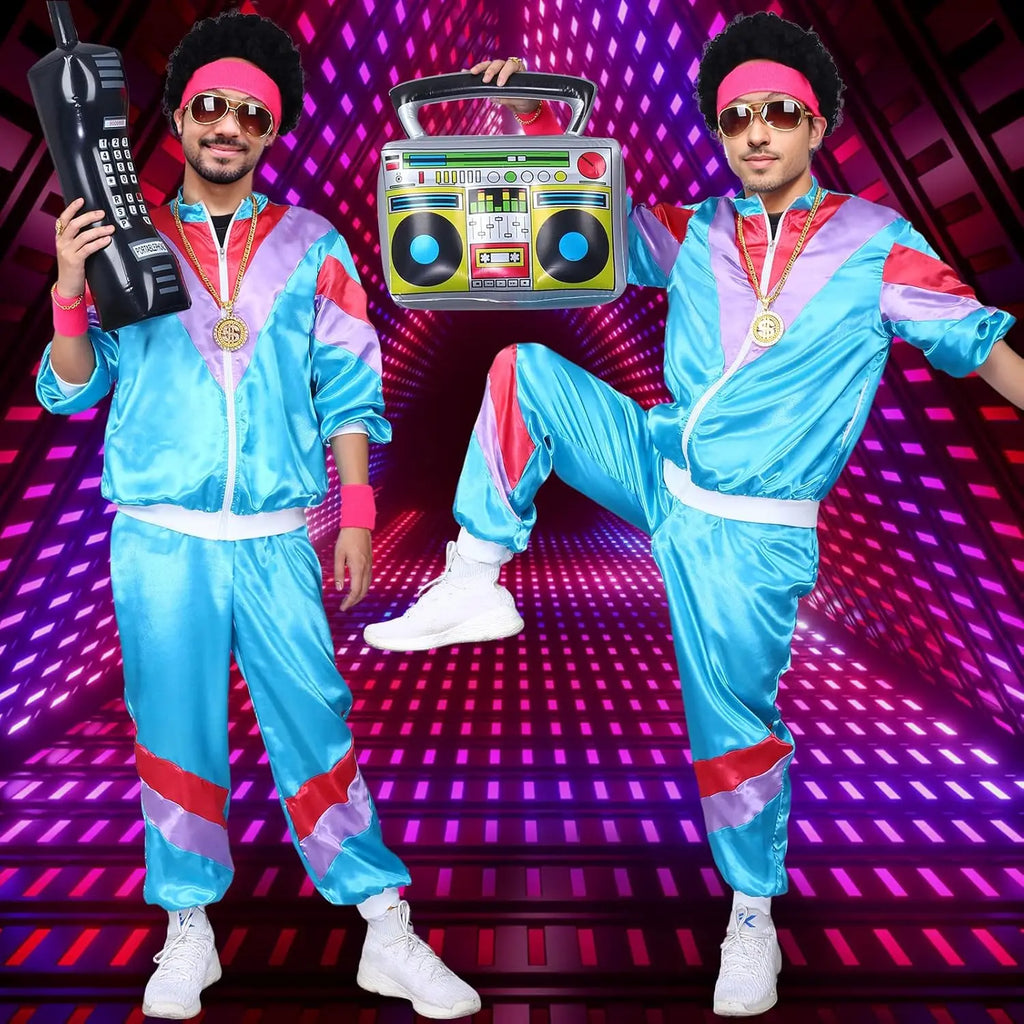 Klassisk 80s Retro Treningsjakke og Bukse for Damer