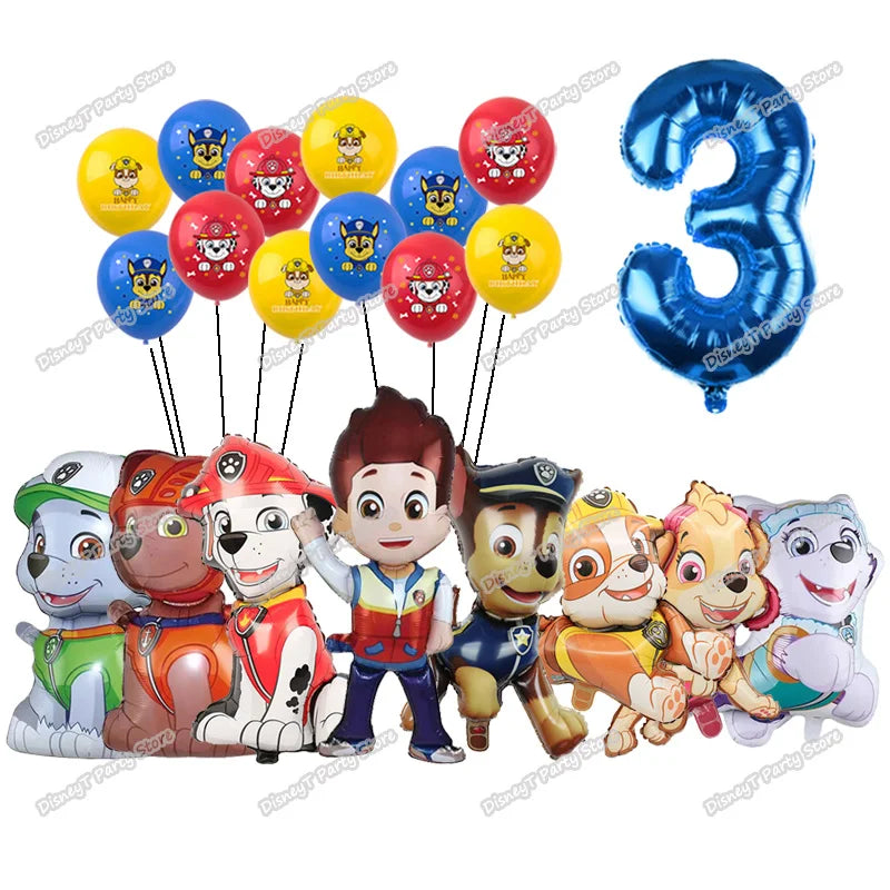 Paw Patrol Bursdagssett – Ballonger, Servise & Banner