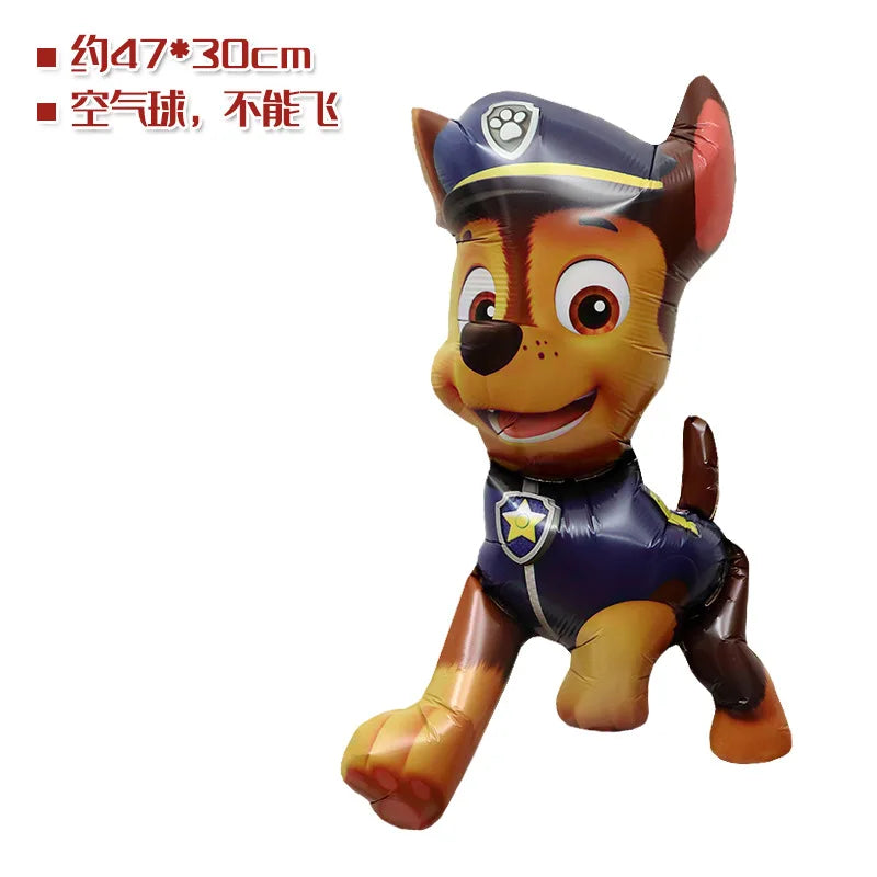 4-Pakning Paw Patrol Figurballonger i Folie