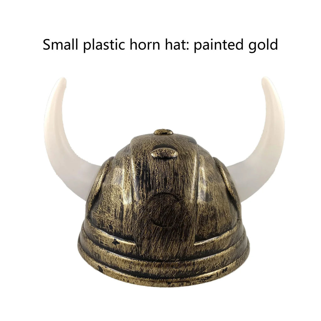 Klassisk Vikinghjelm med Horn
