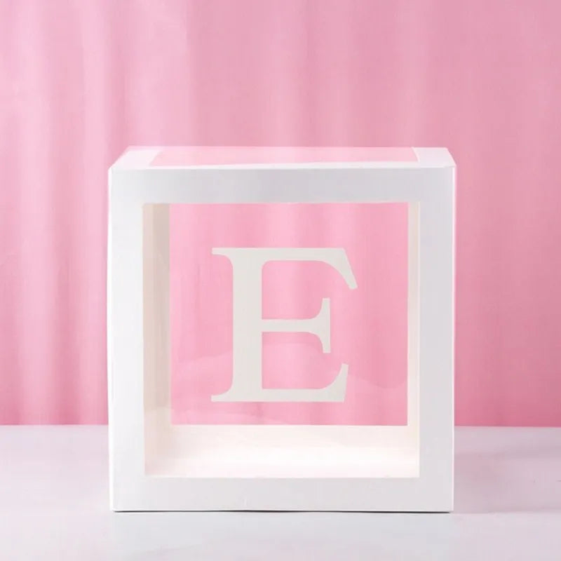 Transparent Bokstav-Ballongboks