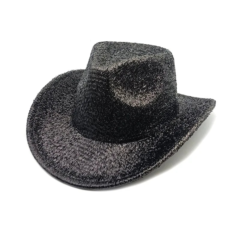 Glitrende Western Cowboyhatt
