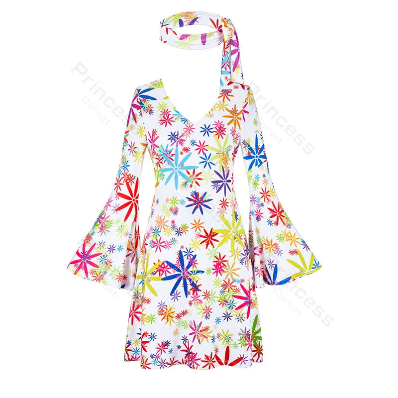 70-talls Hippie & Disko Kostyme for Herrer