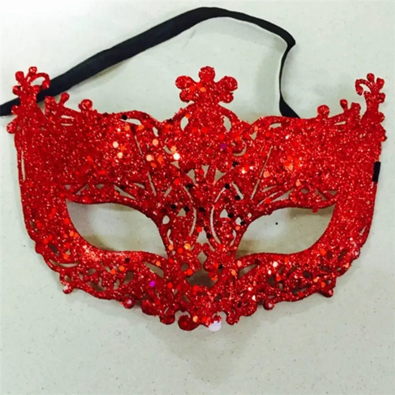 Paljett & Blonde Revemaske for Prinsesser