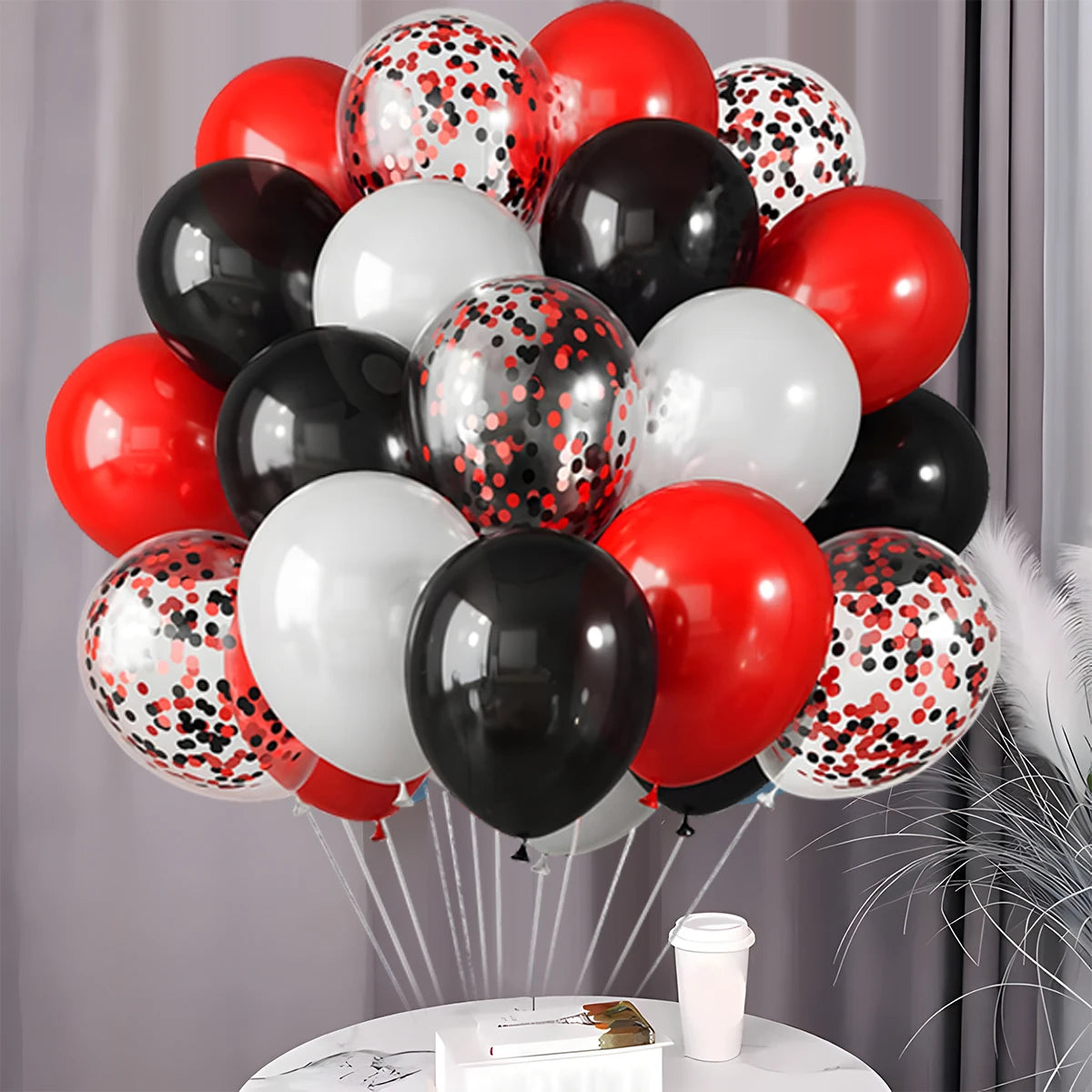 Perlemor & Metallisk Ballongmiks – Flerpakning