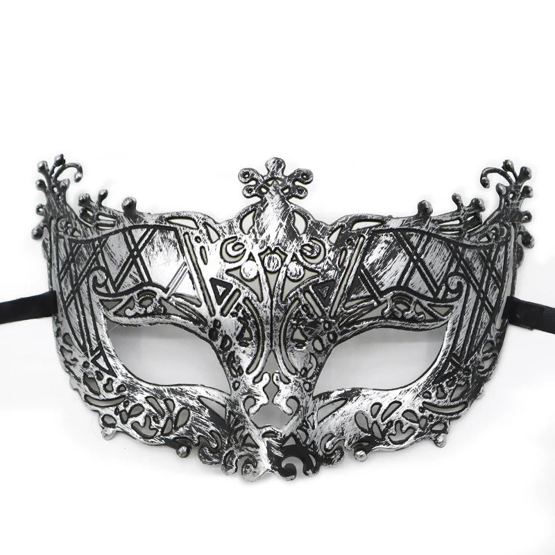 Vintage Prins Maskeradadmaske med Krone