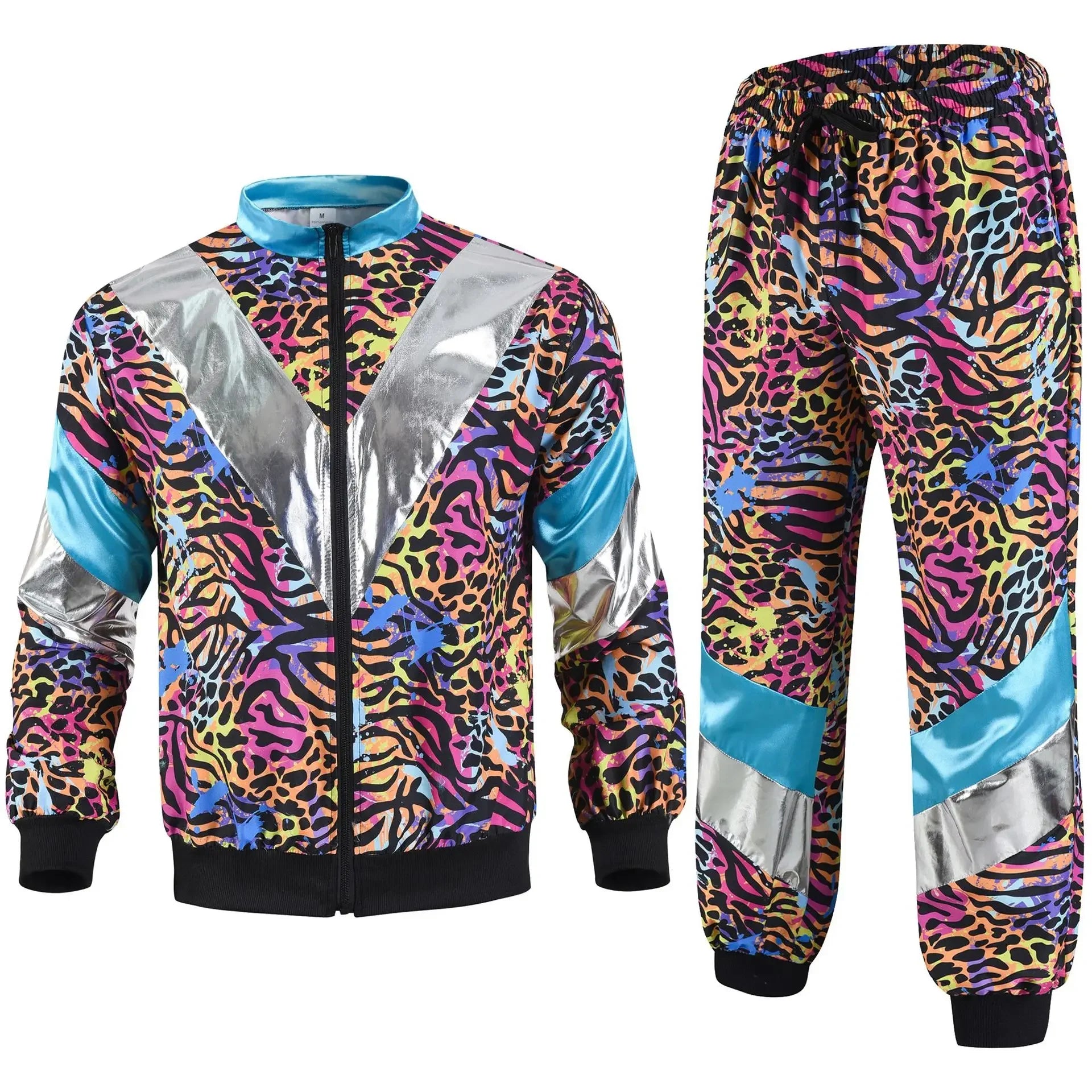 Klassisk 80s Retro Vindjakke Treningsdress for Herre