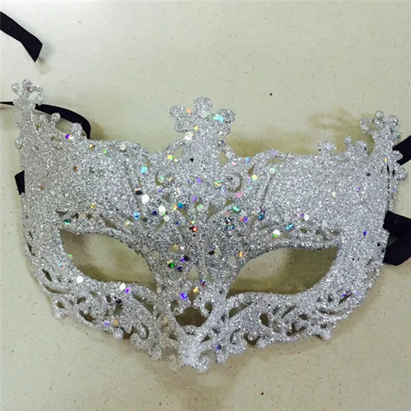 Paljett & Blonde Revemaske for Prinsesser